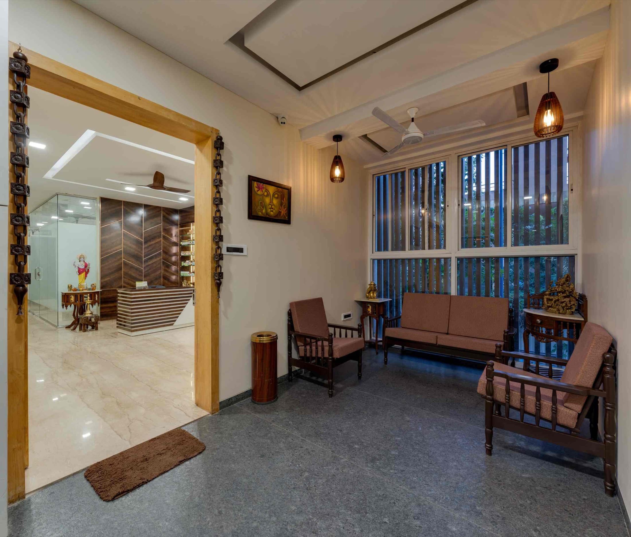 Calm arrival lounge
